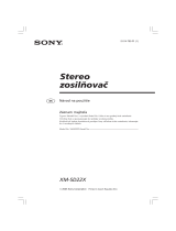 Sony XM-SD22X Návod na používanie