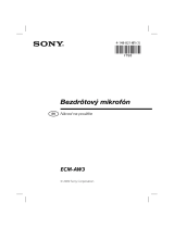 Sony ECM-AW3 Návod na používanie