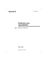 Sony WS-FV20 Návod na používanie