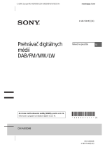 Sony DSX-A300DAB Návod na používanie