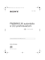 Sony CDX-GT450U Návod na používanie