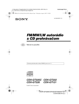 Sony CDX-GT225C Návod na používanie