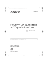 Sony CDX-GT252MP Návod na používanie