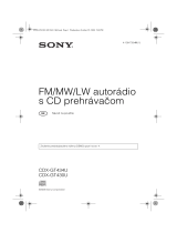 Sony CDX-GT430U Návod na používanie