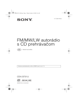 Sony CDX-GT31U Návod na používanie