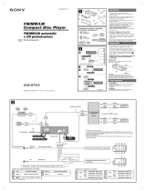 Sony CDX-GT310 Quick Start Guide and Installation