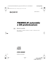 Sony CDX-S2020 Návod na používanie