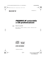 Sony CDX-NC9950 Návod na používanie