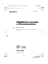 Sony CDX-F5550 Návod na používanie
