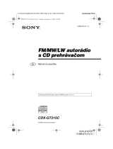 Sony CDX-GT215C Návod na používanie