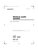 Sony MEX-1GP Návod na používanie