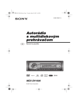 Sony MEX-DV1000 Návod na používanie