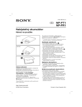 Sony NP-FR1 Návod na používanie