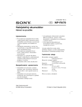 Sony NP-FA70 Návod na používanie