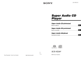 Sony SCD-XE597 Užívateľská príručka