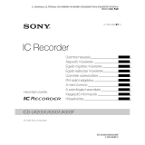 Sony ICD-UX300F Užívateľská príručka