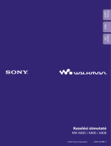 Sony NW-A806 Užívateľská príručka