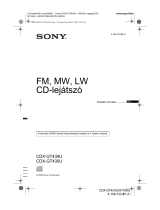 Sony CDX-GT430U Užívateľská príručka