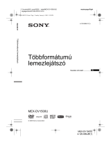 Sony MEX-DV1500U Užívateľská príručka