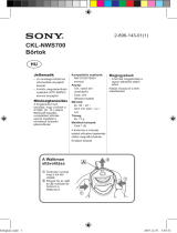 Sony CKL-NWS700 Užívateľská príručka