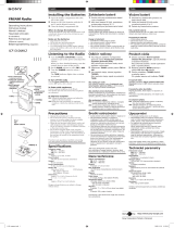 Sony ICF-S10MK2 Návod na používanie