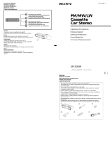 Sony XR-3100R Používateľská príručka