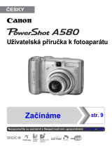 Canon PowerShot A580 Užívateľská príručka