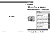 Canon PowerShot A720 IS Užívateľská príručka