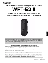 Canon Wireless File Transmitter WFT-E2II B Používateľská príručka