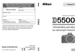 Nikon D5500 Užívateľská príručka