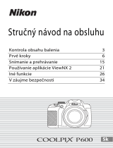 Nikon COOLPIX P600 Stručný návod na obsluhu