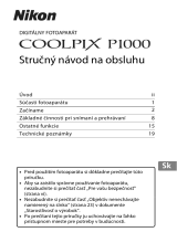 Nikon COOLPIX P1000 Stručný návod na obsluhu