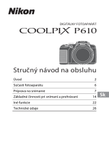 Nikon COOLPIX P610 Stručný návod na obsluhu