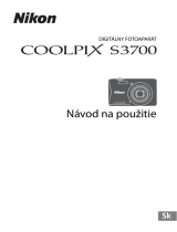 Nikon COOLPIX S3700 Návod na používanie