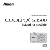 Nikon COOLPIX S3500 Návod na používanie