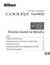 Nikon COOLPIX S6900 Stručný návod na obsluhu