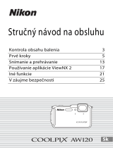 Nikon COOLPIX AW120 Stručný návod na obsluhu