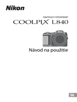 Nikon COOLPIX L840 Návod na používanie