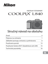 Nikon COOLPIX L840 Stručný návod na obsluhu