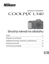 Nikon COOLPIX L340 Stručný návod na obsluhu