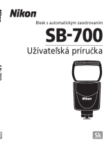 Nikon SB-700 Užívateľská príručka