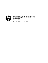 HP ENVY 27 27-inch Diagonal IPS LED Backlit Monitor Používateľská príručka