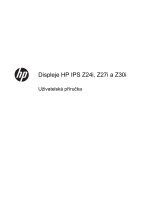 HP Z Display Z24i 24-inch IPS LED Backlit Monitor Užívateľská príručka