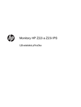 HP Z Display Z22i 21.5-inch IPS LED Backlit Monitor Užívateľská príručka