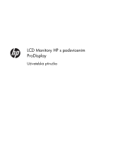 HP ProDisplay P201m 20-inch LED Backlit Monitor Užívateľská príručka