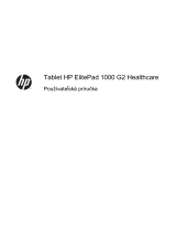 HP ElitePad 1000 G2 Healthcare Tablet Používateľská príručka