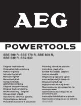 Aeg-Electrolux SBE 600 R Používateľská príručka