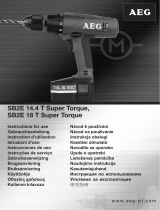 AEG SB2E 14.4 T SUPER TORQUE Návod na obsluhu