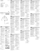 Sony MUC-M12SM2 Návod na obsluhu