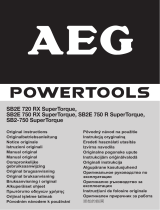 AEG sb 2e 750 r Používateľská príručka